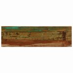 vidaXL Table console 120x35x76 cm Bois de récupération solide et acier