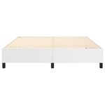 vidaXL Cadre de lit Blanc 160x200 cm Similicuir