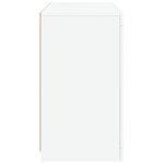 vidaXL Buffet avec lumières LED blanc 60 5x37x67 cm