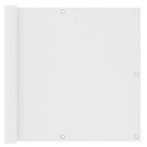 vidaXL Écran de balcon Blanc 90x500 cm Tissu Oxford