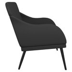 vidaXL Banc Noir 110x76x80 cm Similicuir