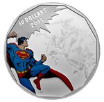 Pièce de monnaie 10 Dollars Canada Superman : combat 2015 – Argent BE mat