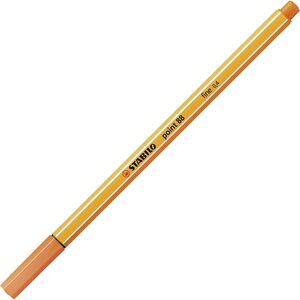 Stylo-Feutre POINT 88 Pointe Fine 0 4 mm vermillion clair x 10 STABILO