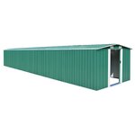 vidaXL Abri de jardin Vert 257x779x181 cm Acier galvanisé