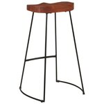 vidaXL Tabourets de bar Gavin lot de 2 50x40x78cm bois massif manguier