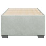 vidaXL Cadre de lit Gris clair 100x200 cm Velours