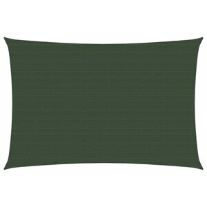 vidaXL Voile d'ombrage 160 g/m² Vert foncé 2x3 5 m PEHD