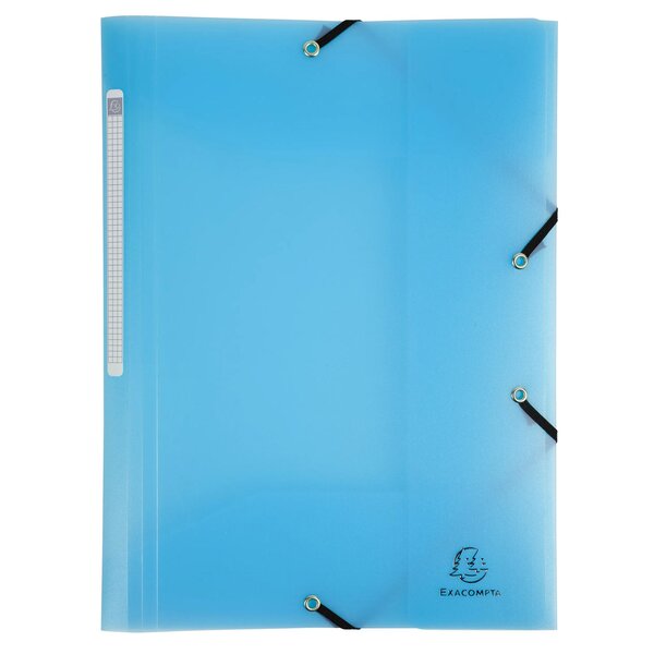 Chemise À Élastiques 3 Rabats Polypropylène Chromaline Pastel - A4 - Bleu Pastel - X 25 - Exacompta