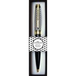 Stylo Bille Noir Rétractable Bon Anniversaire - Draeger paris