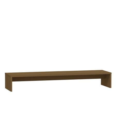 vidaXL Support de moniteur Marron miel 100x27x15 cm Bois de pin solide