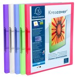 Classeur 2 Anneaux 15mm Polypropylène Chromaline 5/10e Krea Cover - A4 - Couleurs Assorties - X 20 - Exacompta