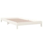 vidaXL Lit empilable Blanc 80x200 cm Bois de pin massif