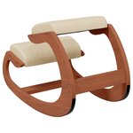 vidaXL Chaise assis-genoux crème 55x84x55 cm contreplaqué de bouleau