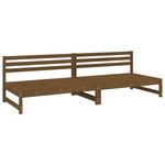 vidaXL Canapés centraux de jardin 2 Pièces marron miel bois pin massif