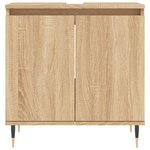 vidaXL Armoire de bain chêne sonoma 58x33x60 cm bois d'ingénierie