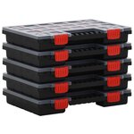 vidaXL Boîtes d'assortiment 10 Pièces 34 5x25x5 cm Polypropylène