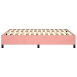 vidaXL Cadre de lit Rose 140x190 cm Velours