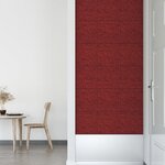 vidaXL Panneaux muraux 12 Pièces Rouge bordeaux 30x30 cm Tissu 1 08 m²
