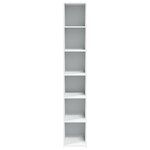 vidaXL Buffet haut blanc 30x41x185 cm bois d'ingénierie