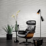 WallArt Panneaux muraux 3D Waves 12 Pièces GA-WA04