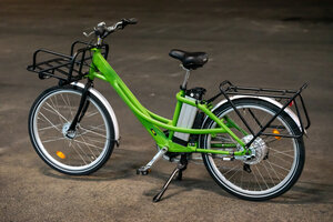 Vélo électrique du facteur, reconditionné  - Taille normale - Noir / Kaki
