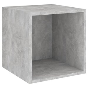 vidaXL Armoire murale Gris béton 37x37x37 cm Bois d’ingénierie