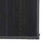 vidaXL Tapis rectangulaire gris 80x200 cm bambou