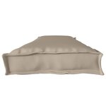 vidaXL Coussin de Palette pour Banc Taupe 180x40x8 cm Tissu Oxford
