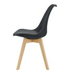Lot de 6 chaises de salle à manger similicuir hêtre noir 03_0006782