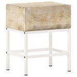 vidaXL Table de chevet 40x30x50 cm Bois de manguier massif