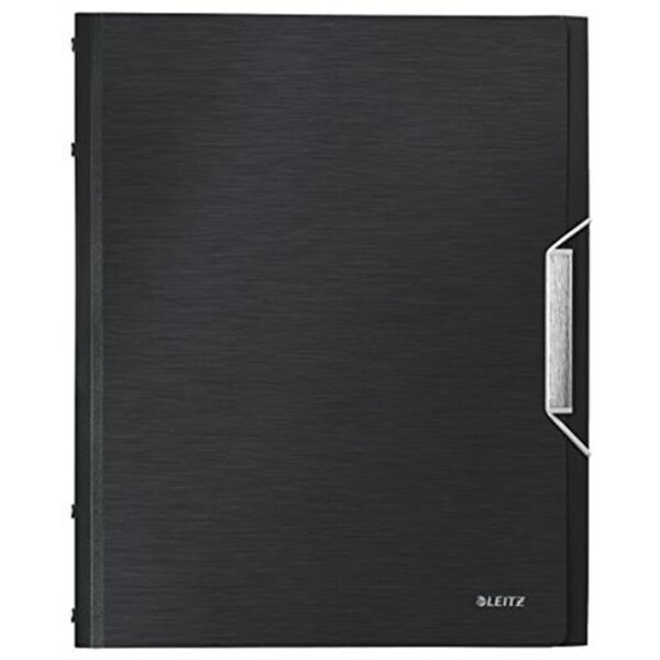 Trieur Style 12 Touches en Polypropylène Effet brossé Noir LEITZ