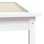 vidaXL Cadre de lit blanc 90x190 cm simple bois massif de pin