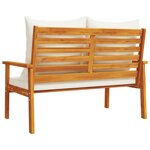 vidaXL Canapé de jardin 120 cm avec coussin bois d'acacia massif