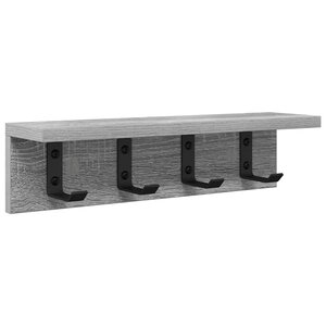 vidaXL Porte-manteau mural Gris Sonoma 40 x 10 5 x 10 5 cm