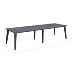 Table Design contemporain 320 cm Graphite - ALLIBERT BY KETER -  8 a 10 personnes avec allonge -  LIMA