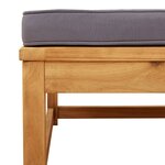 vidaXL Salon de jardin avec coussins 5 Pièces Bois d'acacia solide