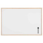 Tableau blanc  cadre en bois  (L)400 x (H)300 mm BI-OFFICE