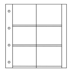 Recharges ALBUM CP LUXE : 6 cases horizontales (Cartes Postales anciennes)