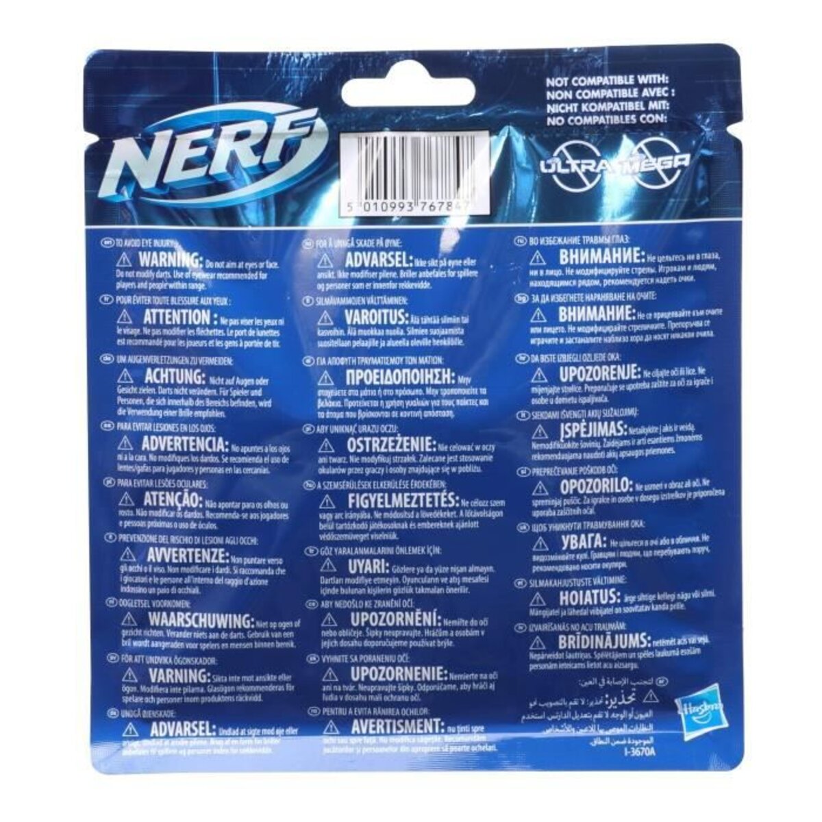 Nerf - recharge de 20 fléchettes nerf elite 2.0 - La Poste