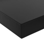 vidaXL Étagères murales flottantes 2 Pièces Noir 60x20x3 8 cm