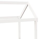 vidaXL Lit de jour avec toit blanc 90x190 cm bois de pin massif