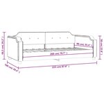 vidaXL Lit de repos gris clair 90x200 cm Tissu