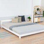 Lit double scandinave COMFY 160 x 200 blanc