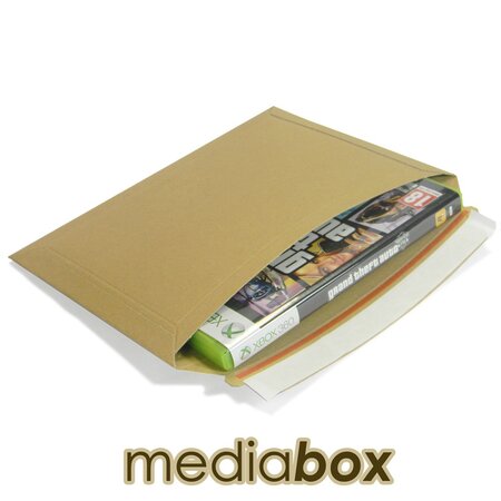 Lot de 100 enveloppes carton media-box pour 1 dvd / bluray