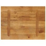 vidaXL Dessus de table 80x50x2 5 cm rectangulaire bois massif manguier