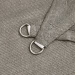 vidaXL Voile d'ombrage 160 g/m² rectangulaire gris clair 2 5x4 m PEHD