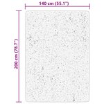 vidaXL Tapis HUARTE à poils courts doux et lavable rouge 140x200 cm