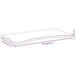vidaXL Dessus de bureau 110x55x2 5 cm bambou