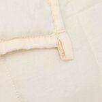vidaXL Couverture lestée Crème clair 120x180 cm 9 kg Tissu