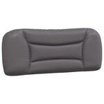 vidaXL Cadre de lit avec tête de lit Gris 100x200 cm Similicuir